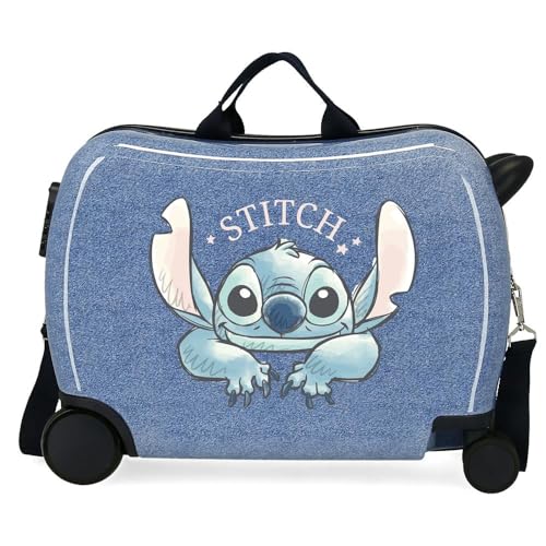 Disney Stich Dance it Out Kinderkoffer Blau 50 x 38 x 20 cm starr ABS Seitenkombinationsverschluss 34L 1,8 kg 2 Räder Gepäck Hand, blau, Talla única, kinderkoffer von Disney