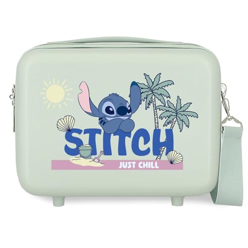 Disney Stitch Just Chill Nececer anpassbar, Grün, 29 x 21 x 15 cm, starr, ABS, 9,14 l, 0,6 kg, grün, Talla única, Anpassbar Disney Stitch Just Chill Nececer anpassbar, Grün, 29 x 21 x 15 cm, starr, ABS, 9,14 l, 0,6 kg, grün, Talla única, Anpassbar von Disney