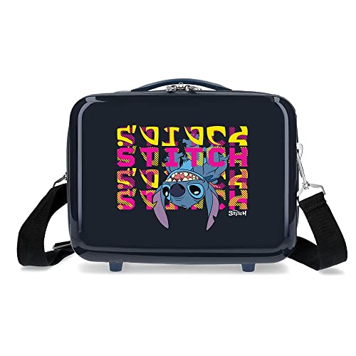 Disney Stitch Naughty Face Down Blauer anpassbarer Kulturbeutel, 29 x 21 x 15 cm, starres ABS, 9,14 l, 0,8 kg Disney Stitch Naughty Face Down Blauer anpassbarer Kulturbeutel, 29 x 21 x 15 cm, starres ABS, 9,14 l, 0,8 kg von Disney