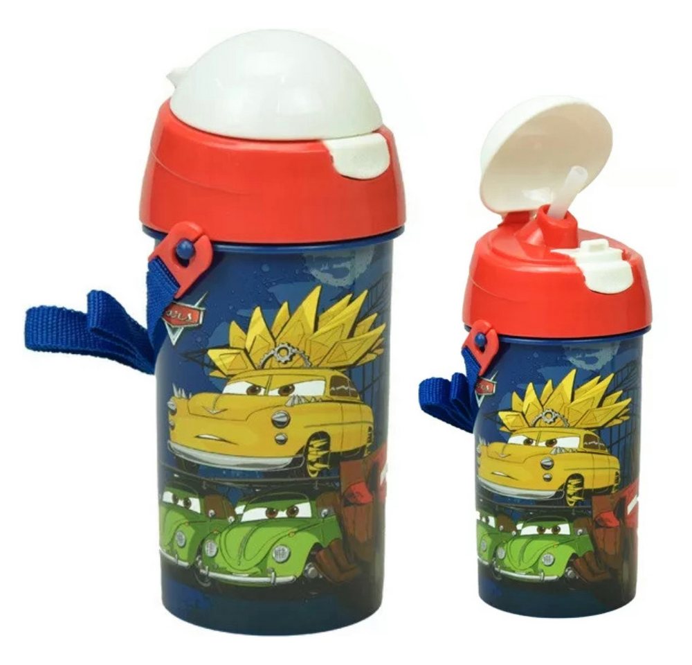 Disney Trinkflasche Disney Cars Lightning McQueen Flasche mit Trinkhalm Gurt 500 ml Disney Trinkflasche Disney Cars Lightning McQueen Flasche mit Trinkhalm Gurt 500 ml von Disney