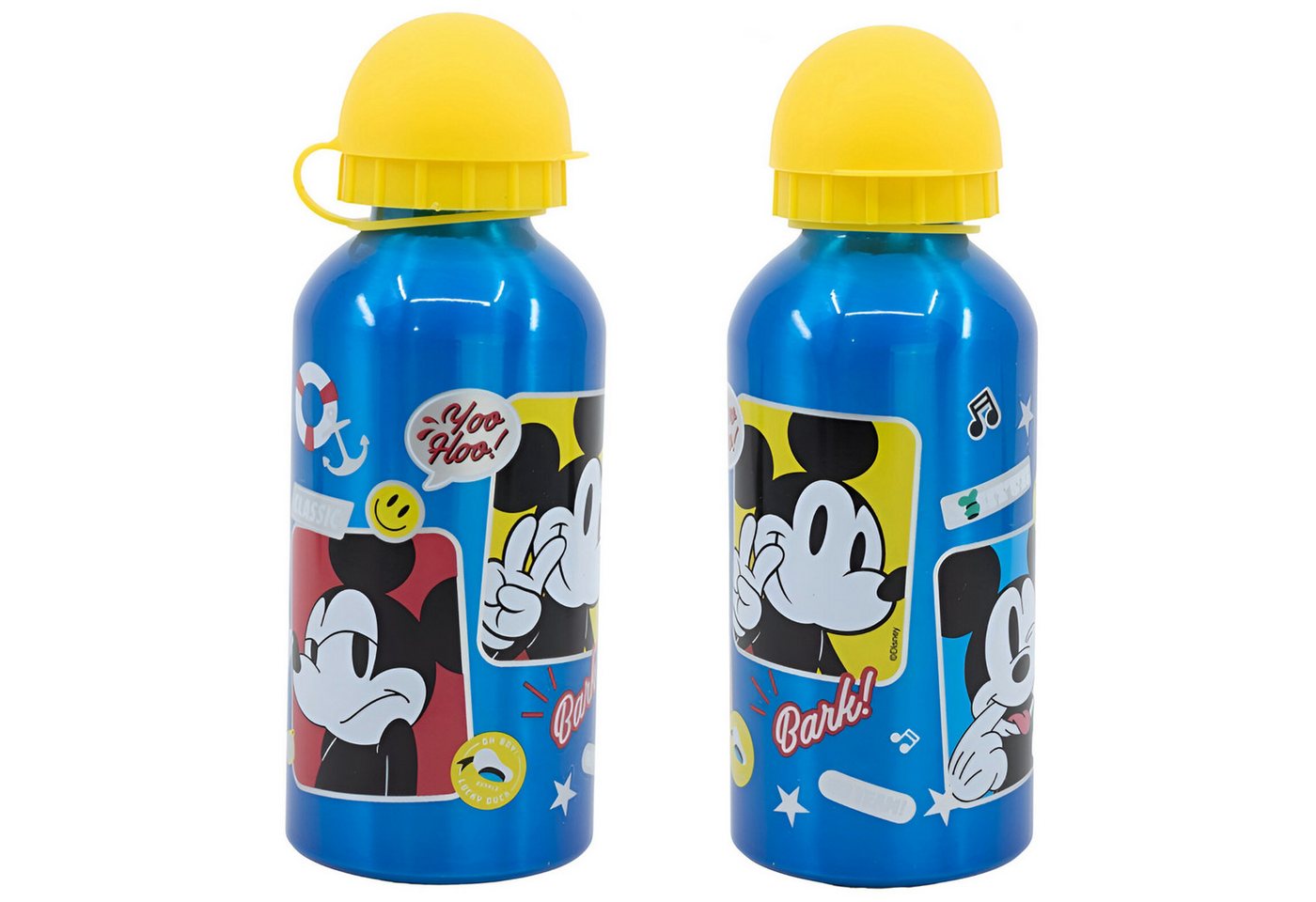 Disney Trinkflasche Disney Mickey Maus Alu Sportflasche Wasserflasche Flasche 400 ml von Disney