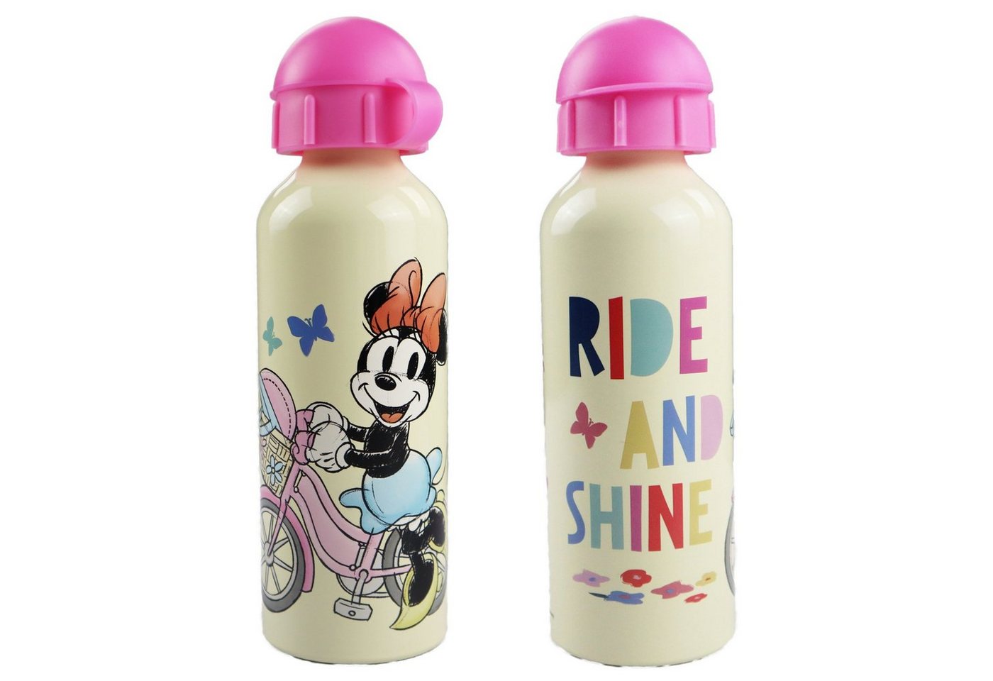 Disney Trinkflasche Disney Minnie Maus Einhorn Alu Wasserflasche Flasche, 520 ml von Disney