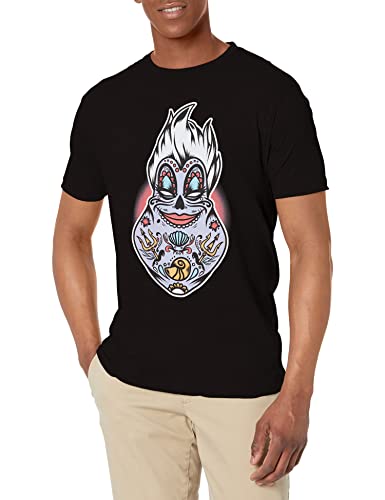 Disney Herren Sugar Skull Ursula T-Shirt, S von Disney