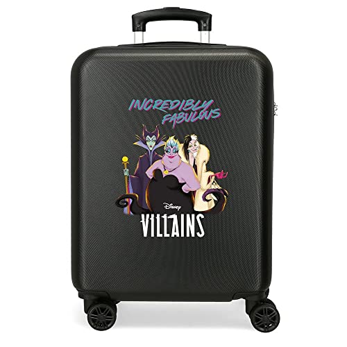 Disney Villains Unglaublich fabelhafter Kabinenkoffer, Schwarz, 38 x 55 x 20 cm, starres ABS, seitliches Zahlenschloss, 35 l, 2 kg, 4 Doppelrollen, Handgepäck Disney Villains Unglaublich fabelhafter Kabinenkoffer, Schwarz, 38 x 55 x 20 cm, starres ABS, seitliches Zahlenschloss, 35 l, 2 kg, 4 Doppelrollen, Handgepäck von Disney