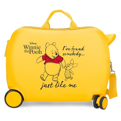 Disney Winnie The Pooh Kinderkoffer, Ocker, 50 x 39 x 20 cm, starr, ABS-Kombinationsverschluss, seitlich 78 l, 1,8 kg, 4 Räder, Handgepäck, gelb, Kinderkoffer Disney Winnie The Pooh Kinderkoffer, Ocker, 50 x 39 x 20 cm, starr, ABS-Kombinationsverschluss, seitlich 78 l, 1,8 kg, 4 Räder, Handgepäck, gelb, Kinderkoffer von Disney