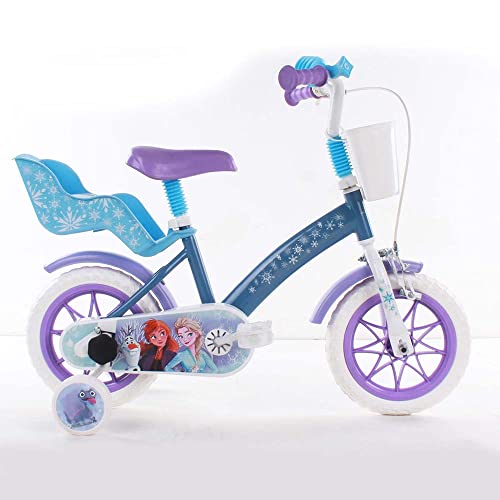 Disney albri, 12 Zoll Frozen Fahrrad mit Korb, Flaschenhalter und Seitenstabilisatoren Unisex Kinder, Hellblau, Klein Disney albri, 12 Zoll Frozen Fahrrad mit Korb, Flaschenhalter und Seitenstabilisatoren Unisex Kinder, Hellblau, Klein von Disney