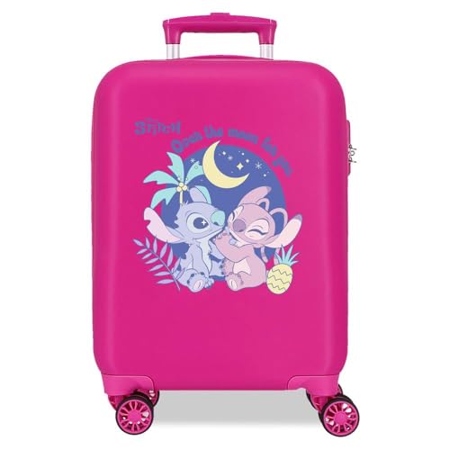 Joumma Disney Adorable Stitch Kabinenkoffer, Rosa, 33 x 50 x 20 cm, starr, 2 kg, 2 kg, 33 l, Handgepäck, Rosa, Talla única, Kabinenkoffer Joumma Disney Adorable Stitch Kabinenkoffer, Rosa, 33 x 50 x 20 cm, starr, 2 kg, 2 kg, 33 l, Handgepäck, Rosa, Talla única, Kabinenkoffer von Disney