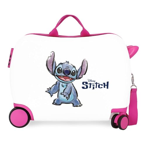 Joumma Disney Adorable Stitch Kinderkoffer weiß 50 x 38 x 20 cm starr 1,8 kg Seitenkombinationsverschluss ABS 1,8 kg 38 l Handgepäck, weiß, Talla única, Kinderkoffer Joumma Disney Adorable Stitch Kinderkoffer weiß 50 x 38 x 20 cm starr 1,8 kg Seitenkombinationsverschluss ABS 1,8 kg 38 l Handgepäck, weiß, Talla única, Kinderkoffer von Disney