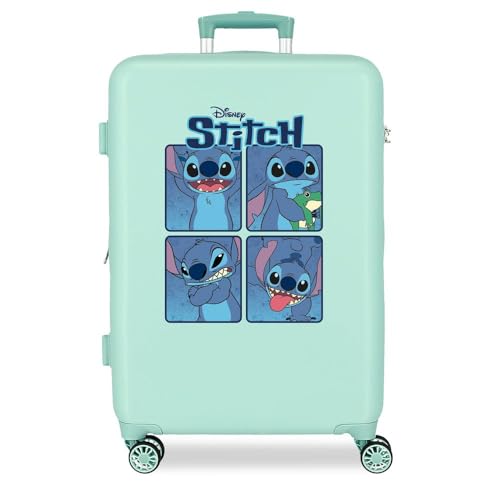 Joumma Disney Adorable Stitch Koffer mittel blau 46 x 65 x 23 cm starr 3 kg Seitenkombinationsverschluss ABS 3 kg 56 LExspannbar, blau, Talla única, Mittelgroßer Koffer Joumma Disney Adorable Stitch Koffer mittel blau 46 x 65 x 23 cm starr 3 kg Seitenkombinationsverschluss ABS 3 kg 56 LExspannbar, blau, Talla única, Mittelgroßer Koffer von Disney