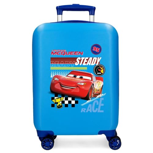 Joumma Disney Cars Lets Race Kabinenkoffer, Kinderkoffer, Harter ABS-Kunststoff, seitlicher Kombinationsverschluss, 4 Doppelrollen, Handgepäck, blau, Koffer Joumma Disney Cars Lets Race Kabinenkoffer, Kinderkoffer, Harter ABS-Kunststoff, seitlicher Kombinationsverschluss, 4 Doppelrollen, Handgepäck, blau, Koffer von Disney