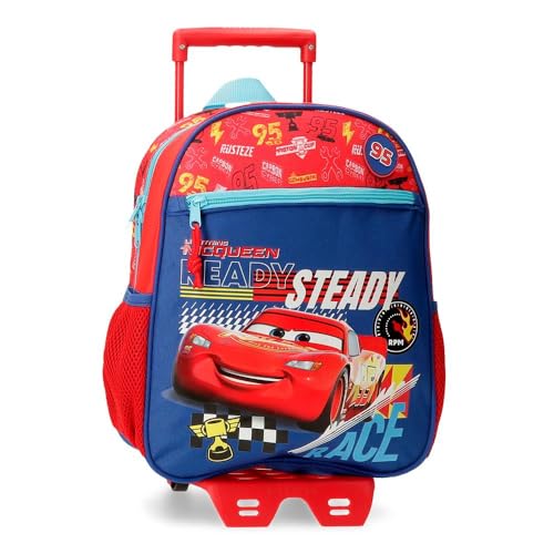 Joumma Disney Cars Lets Race Schulrucksack, aus Polyester, Taschen und Fächer, breite und verstellbare Träger., rot, Rucksack 33 + Trolley Joumma Disney Cars Lets Race Schulrucksack, aus Polyester, Taschen und Fächer, breite und verstellbare Träger., rot, Rucksack 33 + Trolley von Disney