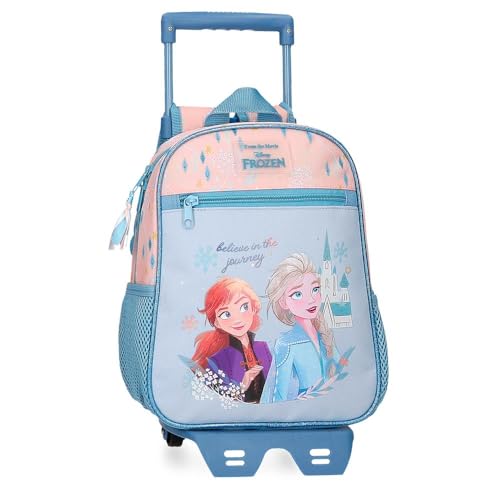 Disney Joumma Bags, Frozen Believe in The Journey, Kinderrucksack, Schulrucksack, aus Polyester, breite und verstellbare Träger, mehrere Taschen und Fächer., blau, Rucksack 28 + Trolley Disney Joumma Bags, Frozen Believe in The Journey, Kinderrucksack, Schulrucksack, aus Polyester, breite und verstellbare Träger, mehrere Taschen und Fächer., blau, Rucksack 28 + Trolley von Disney