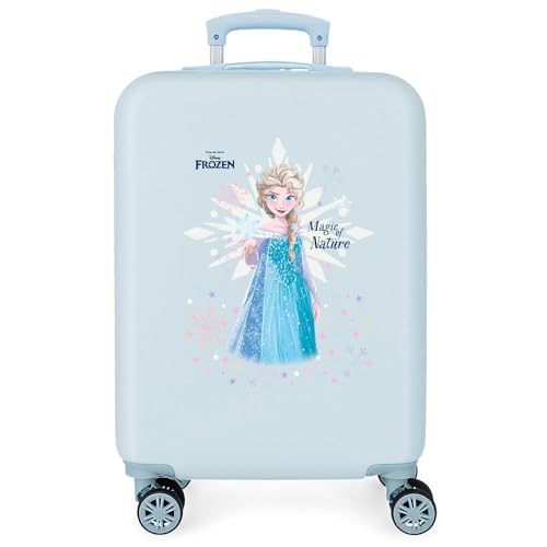 Disney Joumma Bags Frozen Magic Ice Kinderkoffer, aus ABS, einem robusten und leichten Material, Vier multidirektionale Doppelrollen, seitlicher Kombinationsverschluss für sicheres Reisen, blau, 55 x Disney Joumma Bags Frozen Magic Ice Kinderkoffer, aus ABS, einem robusten und leichten Material, Vier multidirektionale Doppelrollen, seitlicher Kombinationsverschluss für sicheres Reisen, blau, 55 x von Disney