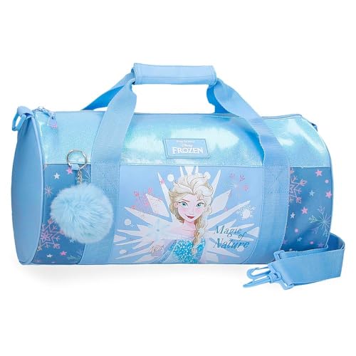 Disney Joumma Frozen Magic Ice Reisetasche, Blau, 41 x 21 x 21 cm, Polyester, 18,08 l, blau, reisetasche von Disney