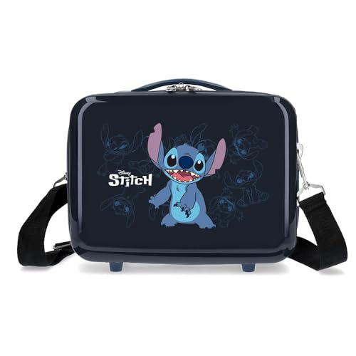 Joumma Disney Happy Sticth Nececer anpassbar, Schwarz, 29 x 21 x 15 cm, starr, ABS, 9,14 l, 0,8 kg, Schwarz, Brauchen anpassbar von Disney