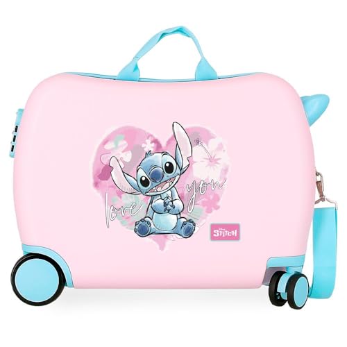 Joumma Disney Heart Stitch Kinderkoffer rosa 50 x 38 x 20 cm starr 1,8 kg Seitenkombinationsverschluss ABS 1,8 kg 38 l Handgepäck, Rosa, Talla única, Kinderkoffer Joumma Disney Heart Stitch Kinderkoffer rosa 50 x 38 x 20 cm starr 1,8 kg Seitenkombinationsverschluss ABS 1,8 kg 38 l Handgepäck, Rosa, Talla única, Kinderkoffer von Disney