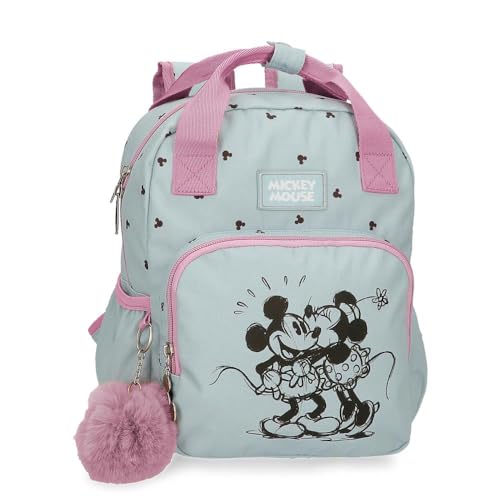 Joumma Disney Kisses M&M Rucksack, Blau, 23 x 28 x 10 cm, Polyester, 6,44 l, blau, Rucksack von Disney