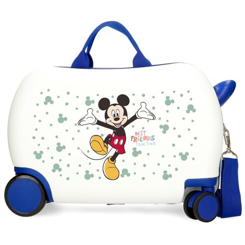 Joumma Bags, Disney Mickey Best Friends together, Kinderkoffer, Kabinenkoffer, aus ABS, Vier doppelte, multidirektional drehbare Räder, Seitliches Zahlenschloss, Praktischer Innenraum mit zwei Fächern Joumma Bags, Disney Mickey Best Friends together, Kinderkoffer, Kabinenkoffer, aus ABS, Vier doppelte, multidirektional drehbare Räder, Seitliches Zahlenschloss, Praktischer Innenraum mit zwei Fächern von Disney