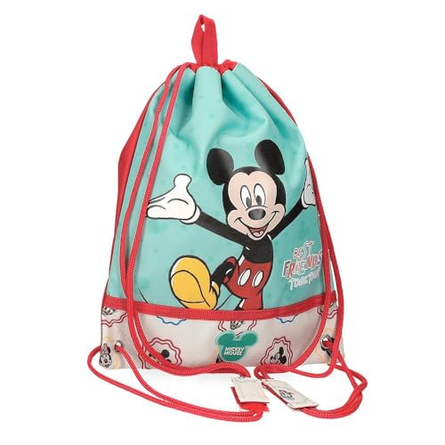 Joumma Bags, Disney Mickey Best Friends Together, Schulrucksack, Kindergartenrucksack, aus Polyester, mit Tragegriff Oben, Breiten und verstellbaren Schulterriemen, Mehreren Taschen. von Disney