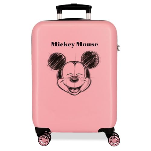 Joumma Disney Mickey-Sketch Kabinenkoffer, Rosa, 38 x 55 x 20 cm, starr, 2 kg, 2 kg, 35 l, Handgepäck, Rosa, Talla única, Kabinenkoffer Joumma Disney Mickey-Sketch Kabinenkoffer, Rosa, 38 x 55 x 20 cm, starr, 2 kg, 2 kg, 35 l, Handgepäck, Rosa, Talla única, Kabinenkoffer von Disney