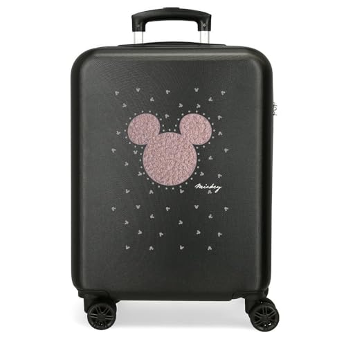 Disney Mickey-Studs Kabinenkoffer, Schwarz, 38 x 55 x 20 cm, starr, ABS, seitlicher Kombinationsverschluss, 35 l, 2 kg, 4 Doppelräder, Gepäck, Hand, Schwarz, Kabinenkoffer Disney Mickey-Studs Kabinenkoffer, Schwarz, 38 x 55 x 20 cm, starr, ABS, seitlicher Kombinationsverschluss, 35 l, 2 kg, 4 Doppelräder, Gepäck, Hand, Schwarz, Kabinenkoffer von Disney