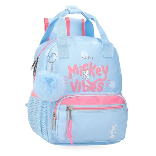 Joumma Disney Mickey Vibes Vorschulrucksack, Blau, 23 x 28 x 10 cm, Polyester, 6,44 l, blau, Talla única, Vorschulrucksack Joumma Disney Mickey Vibes Vorschulrucksack, Blau, 23 x 28 x 10 cm, Polyester, 6,44 l, blau, Talla única, Vorschulrucksack von Disney