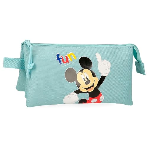 Joumma Disney Micky Fun with Friends, Dreifach-Federmäppchen, Blau, 22 x 12 x 5 cm, Polyester, 1,32 l, blau, Talla única, Dreifachmäppchen Joumma Disney Micky Fun with Friends, Dreifach-Federmäppchen, Blau, 22 x 12 x 5 cm, Polyester, 1,32 l, blau, Talla única, Dreifachmäppchen von Enso