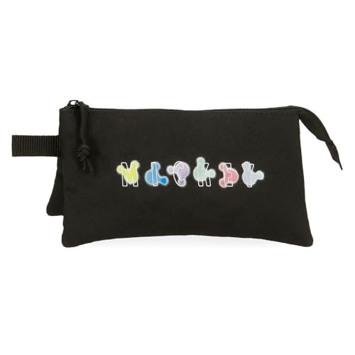 Joumma Disney Micky Heads Federmäppchen, 3-Fach, Schwarz, 22 x 12 x 5 cm, Polyester, 1,32 l, Schwarz, Talla única, Dreifachmäppchen Joumma Disney Micky Heads Federmäppchen, 3-Fach, Schwarz, 22 x 12 x 5 cm, Polyester, 1,32 l, Schwarz, Talla única, Dreifachmäppchen von Disney