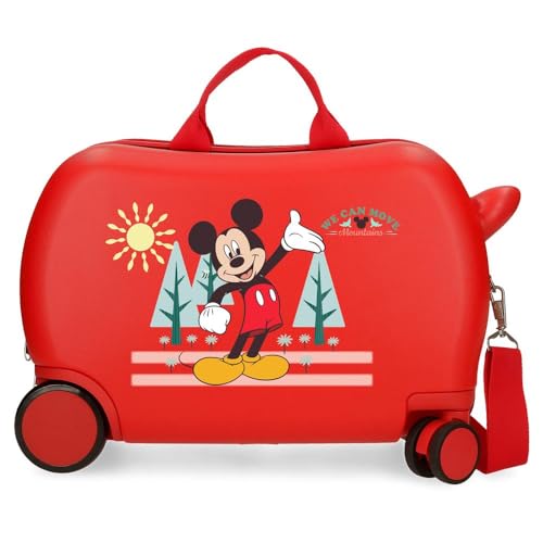 Joumma Disney Micky Mountain Kinderkoffer, Rot, 45 x 31 x 20 cm, starr, 1,8 kg, ABS-Seitenkombinationsverschluss, 1,8 kg, 27,9 l, Handgepäck, rot, Talla única, Kinderkoffer Joumma Disney Micky Mountain Kinderkoffer, Rot, 45 x 31 x 20 cm, starr, 1,8 kg, ABS-Seitenkombinationsverschluss, 1,8 kg, 27,9 l, Handgepäck, rot, Talla única, Kinderkoffer von Disney