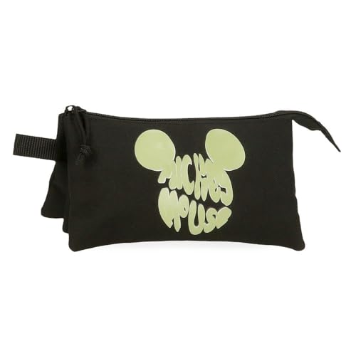 Joumma Disney Micky Multiverse Federmäppchen, 3-Fach, Schwarz, 22 x 12 x 5 cm, Polyester, 1,32 l, Schwarz, Talla única, Dreifachmäppchen Joumma Disney Micky Multiverse Federmäppchen, 3-Fach, Schwarz, 22 x 12 x 5 cm, Polyester, 1,32 l, Schwarz, Talla única, Dreifachmäppchen von Disney