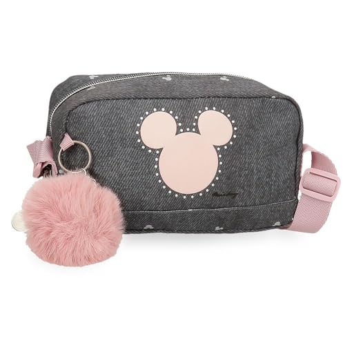 Disney Joumma Bags, Mickey Studs, Federmäppchen, Kinder-Kulturbeutel, aus Polyester., Schwarz, Umhängetasche Disney Joumma Bags, Mickey Studs, Federmäppchen, Kinder-Kulturbeutel, aus Polyester., Schwarz, Umhängetasche von Disney