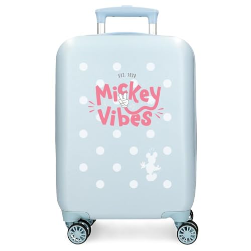 Joumma Disney Micky Vibes Kabinenkoffer, blau, 33 x 50 x 20 cm, starr, 2 kg, 2 kg, 33 l, Handgepäck, blau, Talla única, Kabinenkoffer Joumma Disney Micky Vibes Kabinenkoffer, blau, 33 x 50 x 20 cm, starr, 2 kg, 2 kg, 33 l, Handgepäck, blau, Talla única, Kabinenkoffer von Disney