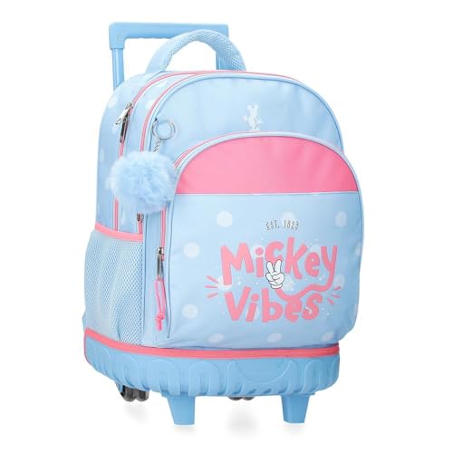 Joumma Disney Micky Vibes Rucksack, kompakt, 2 Räder, Blau, 33 x 44 x 21 cm, Polyester, 30,24 l, blau, Talla única, Kompakter Rucksack mit 2 Rädern Joumma Disney Micky Vibes Rucksack, kompakt, 2 Räder, Blau, 33 x 44 x 21 cm, Polyester, 30,24 l, blau, Talla única, Kompakter Rucksack mit 2 Rädern von Disney