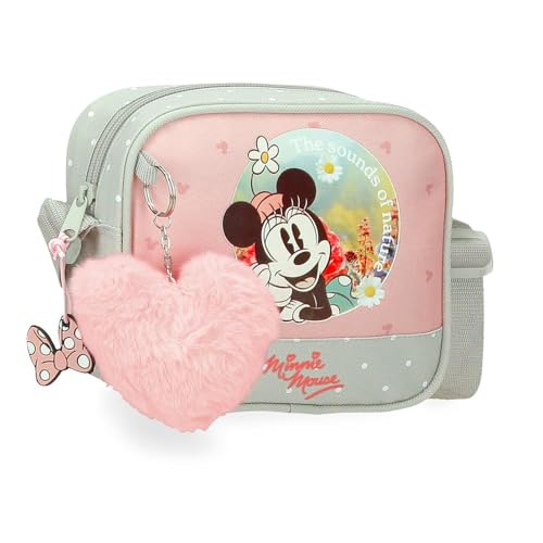 Joumma Disney Minnie, Wildnatur, Umhängetasche, Grün, 18 x 15 x 5 cm, Polyester, grün, Umhängetasche von Disney