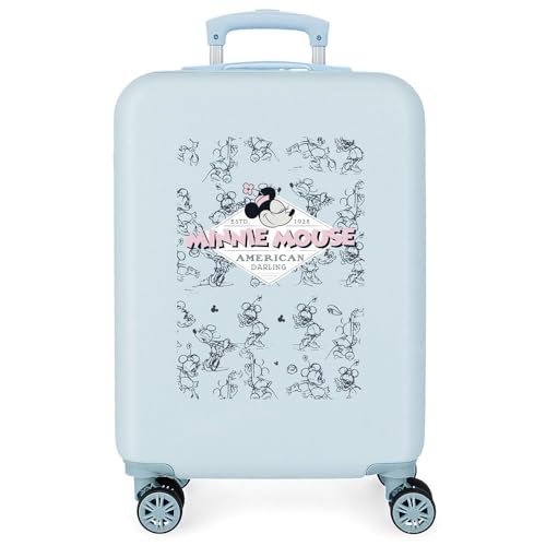 Disney Joumma Bags Minnie American Darling, Kinderkoffer aus ABS, einem robusten und leichten Material, blau, 55 x 38 x 20 cm, Koffer Disney Joumma Bags Minnie American Darling, Kinderkoffer aus ABS, einem robusten und leichten Material, blau, 55 x 38 x 20 cm, Koffer von Disney