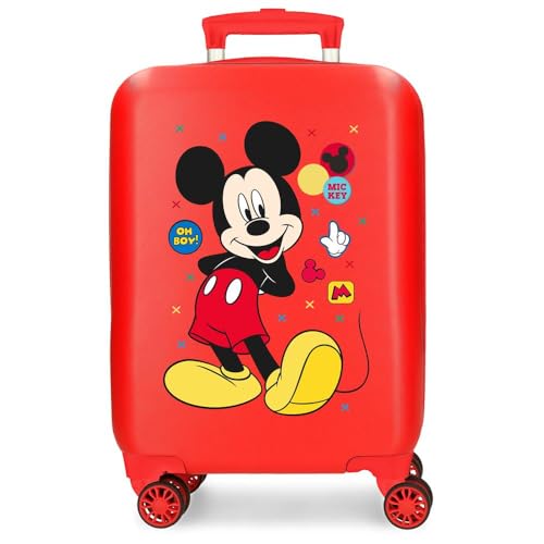 Joumma Disney Minnie-Enjoy The Day Kabinenkoffer, rot, 33 x 50 x 20 cm, starr, ABS, seitlicher Kombinationsverschluss, 28,4 l, 2 kg, 4 Doppelräder, Handgepäck, rot, Kabinenkoffer Joumma Disney Minnie-Enjoy The Day Kabinenkoffer, rot, 33 x 50 x 20 cm, starr, ABS, seitlicher Kombinationsverschluss, 28,4 l, 2 kg, 4 Doppelräder, Handgepäck, rot, Kabinenkoffer von Disney