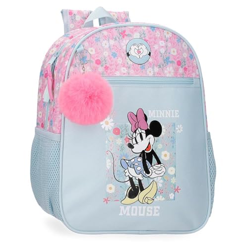 Joumma Disney Minnie Happy Schulrucksack, Blau, 27 x 33 x 11 cm, Polyester, 9,8 l, blau, Talla única, Schulrucksack Joumma Disney Minnie Happy Schulrucksack, Blau, 27 x 33 x 11 cm, Polyester, 9,8 l, blau, Talla única, Schulrucksack von Disney