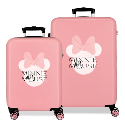 Joumma Disney Minnie-Koffer-Set, Rosa, 55/65 cm, starr, 7,54 kg, seitlicher Kombinationsverschluss, ABS, 7,54 kg, 91 l, Handgepäck, Rosa, Talla única, Koffer-Set Joumma Disney Minnie-Koffer-Set, Rosa, 55/65 cm, starr, 7,54 kg, seitlicher Kombinationsverschluss, ABS, 7,54 kg, 91 l, Handgepäck, Rosa, Talla única, Koffer-Set von Disney