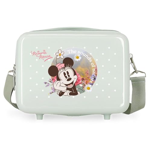 Joumma Bags Disney Minnie-Wildnatur-Kabinenkoffer, ABS-Kunststoff, robust, leicht, grün, Kosmetiktasche aus ABS-Kunststoff Joumma Bags Disney Minnie-Wildnatur-Kabinenkoffer, ABS-Kunststoff, robust, leicht, grün, Kosmetiktasche aus ABS-Kunststoff von Disney