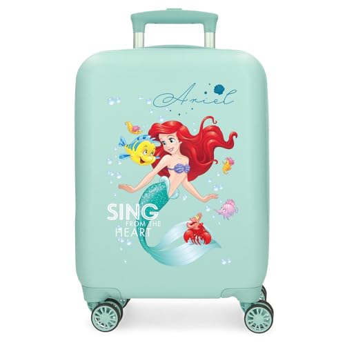 Joumma Disney Prinzessinnen-Koffer, blau, 33 x 50 x 20 cm, starr, ABS, seitlicher Kombinationsverschluss, 28,4 l, 2 kg, 4 Doppelrollen, Handgepäck, blau, Kabinenkoffer Joumma Disney Prinzessinnen-Koffer, blau, 33 x 50 x 20 cm, starr, ABS, seitlicher Kombinationsverschluss, 28,4 l, 2 kg, 4 Doppelrollen, Handgepäck, blau, Kabinenkoffer von Disney
