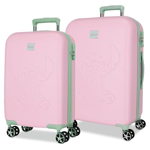 Joumma Disney Reisekoffer-Set, Rosa, 55/60 cm, starr, 6,26 kg, TSA-ABS, 6,26 kg, 100,64 l, Handgepäck, Rosa, Talla única, Koffer-Set Joumma Disney Reisekoffer-Set, Rosa, 55/60 cm, starr, 6,26 kg, TSA-ABS, 6,26 kg, 100,64 l, Handgepäck, Rosa, Talla única, Koffer-Set von Disney
