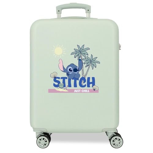 Joumma Disney Stitch Just Chill Kabinenkoffer, Grün, 38 x 55 x 20 cm, starr, 2 kg, 2 kg, 35 l, Handgepäck, grün, Talla única, Kabinenkoffer Joumma Disney Stitch Just Chill Kabinenkoffer, Grün, 38 x 55 x 20 cm, starr, 2 kg, 2 kg, 35 l, Handgepäck, grün, Talla única, Kabinenkoffer von Disney