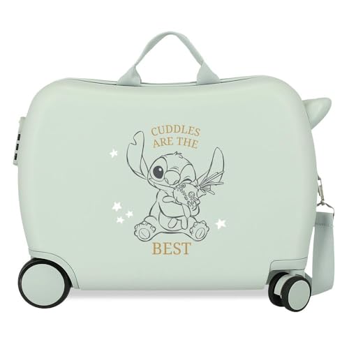 Joumma Disney Stitch Kinderkoffer, Grün, 50 x 38 x 20 cm, starr, 1,8 kg, ABS-Seitenkombinationsverschluss, 1,8 kg, 38 l, Handgepäck, grün, Talla única, Kinderkoffer Joumma Disney Stitch Kinderkoffer, Grün, 50 x 38 x 20 cm, starr, 1,8 kg, ABS-Seitenkombinationsverschluss, 1,8 kg, 38 l, Handgepäck, grün, Talla única, Kinderkoffer von Disney