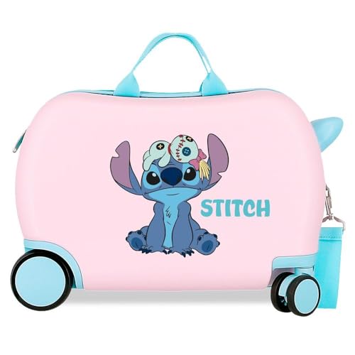 Joumma Disney Stitch in The World Kinderkoffer, Rosa, 45 x 31 x 20 cm, starr, 1,8 kg, seitlicher Kombinationsverschluss, ABS, 1,8 kg, 27,9 l, Handgepäck, Rosa, Talla única, Kinderkoffer Joumma Disney Stitch in The World Kinderkoffer, Rosa, 45 x 31 x 20 cm, starr, 1,8 kg, seitlicher Kombinationsverschluss, ABS, 1,8 kg, 27,9 l, Handgepäck, Rosa, Talla única, Kinderkoffer von Disney