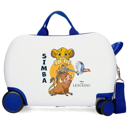 Joumma Disney The Lion King Kinderkoffer, weiß, 45 x 31 x 20 cm, starr, 1,8 kg, ABS-Seitenkombinationsverschluss, 1,8 kg, 27,9 l, Handgepäck, weiß, Talla única, Kinderkoffer Joumma Disney The Lion King Kinderkoffer, weiß, 45 x 31 x 20 cm, starr, 1,8 kg, ABS-Seitenkombinationsverschluss, 1,8 kg, 27,9 l, Handgepäck, weiß, Talla única, Kinderkoffer von Disney