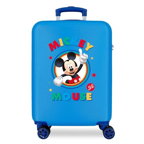 Disney Circle Mickey Kabinenkoffer Blau 37x55x20 cms Hartschalen ABS Kombinationsschloss 34L 2,6Kgs 4 Doppelräder Handgepäck Disney Circle Mickey Kabinenkoffer Blau 37x55x20 cms Hartschalen ABS Kombinationsschloss 34L 2,6Kgs 4 Doppelräder Handgepäck von Disney