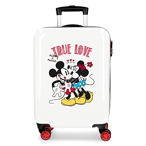 Disney Mickey True Love Kabinenkoffer Weiß 38x55x20 cms Hartschalen ABS Kombinationsschloss 34L 2,6Kgs 4 Doppelräder Handgepäck Disney Mickey True Love Kabinenkoffer Weiß 38x55x20 cms Hartschalen ABS Kombinationsschloss 34L 2,6Kgs 4 Doppelräder Handgepäck von Disney