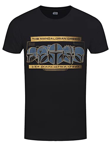 Kurzarm-T-Shirt The Mandalorian Row of Helmets Schwarz Unisex Kurzarm-T-Shirt The Mandalorian Row of Helmets Schwarz Unisex von Disney