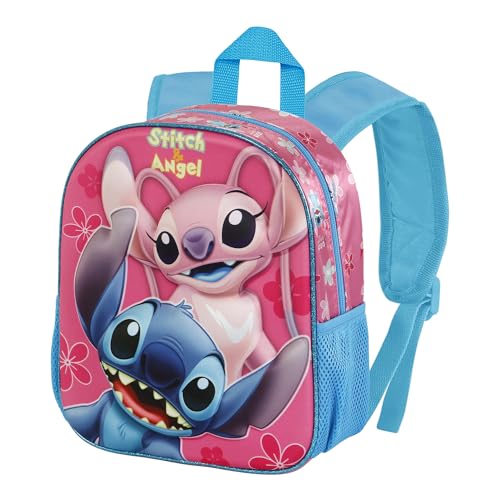 Disney Lilo und Stitch Match-Kleiner 3D Rucksack, Rosa, 26 x 31 cm, Kapazität 8,5 L von Disney