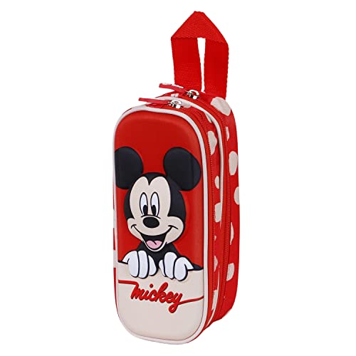 Micky Maus Bobblehead-3D Doppelfedermäppchen, Rot Micky Maus Bobblehead-3D Doppelfedermäppchen, Rot von Disney